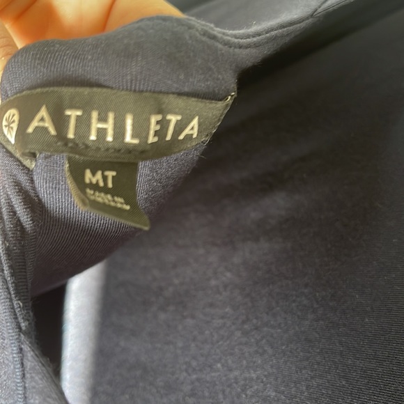 Athleta szM Tall modal and spandex navy dress - Picture 4 of 5